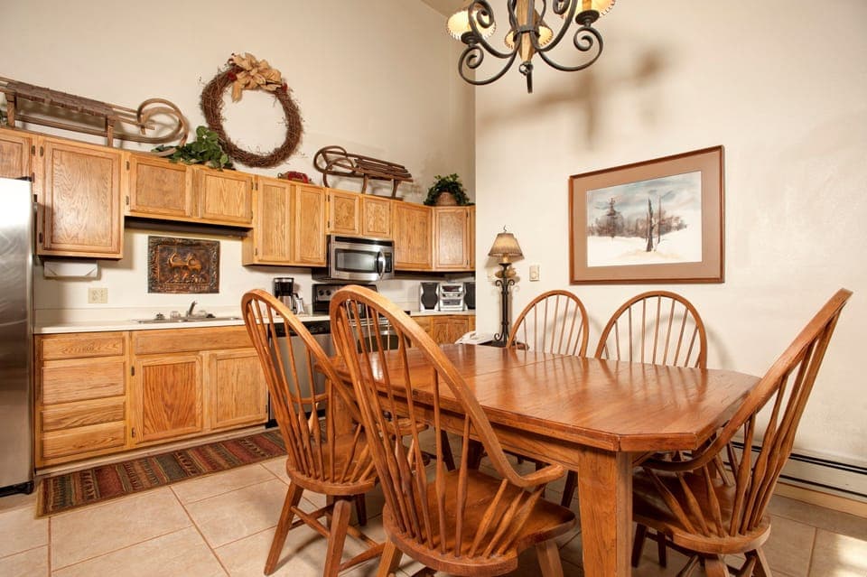 Entertain and enjoy meals together at the dining room table.
