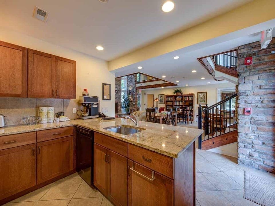 Kitchen/Dining . Granite counter tops and fully stocked. Another refr in dining 