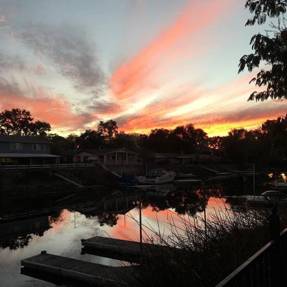 Sunset View from the Deck 