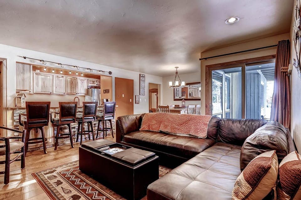 Living Room and Bar Area.