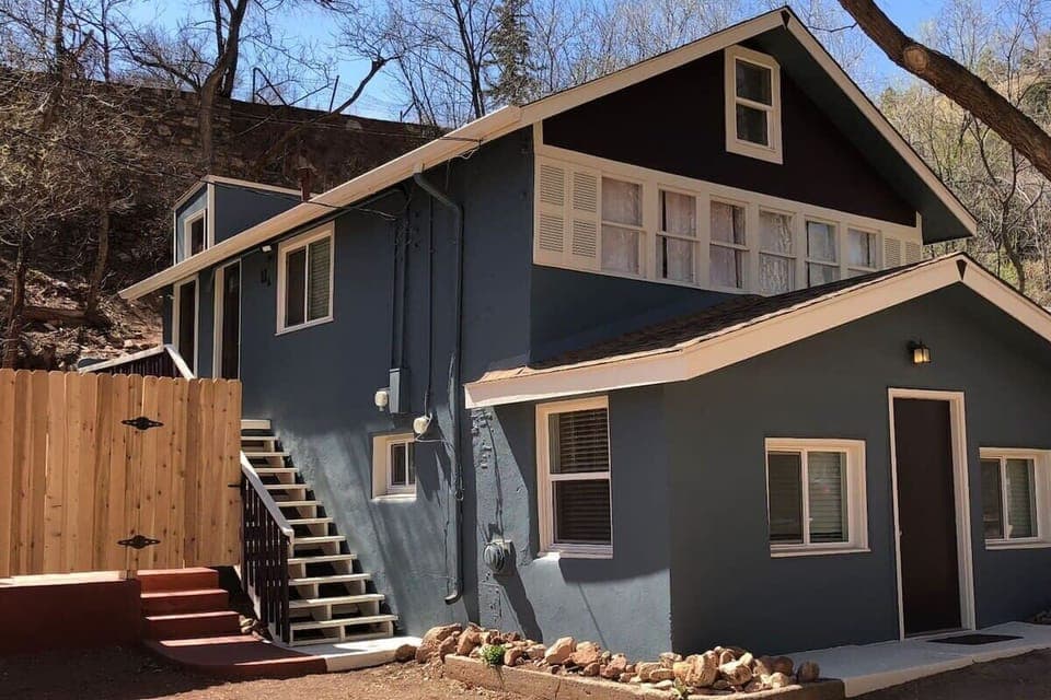 From the outside! This is the upper unit