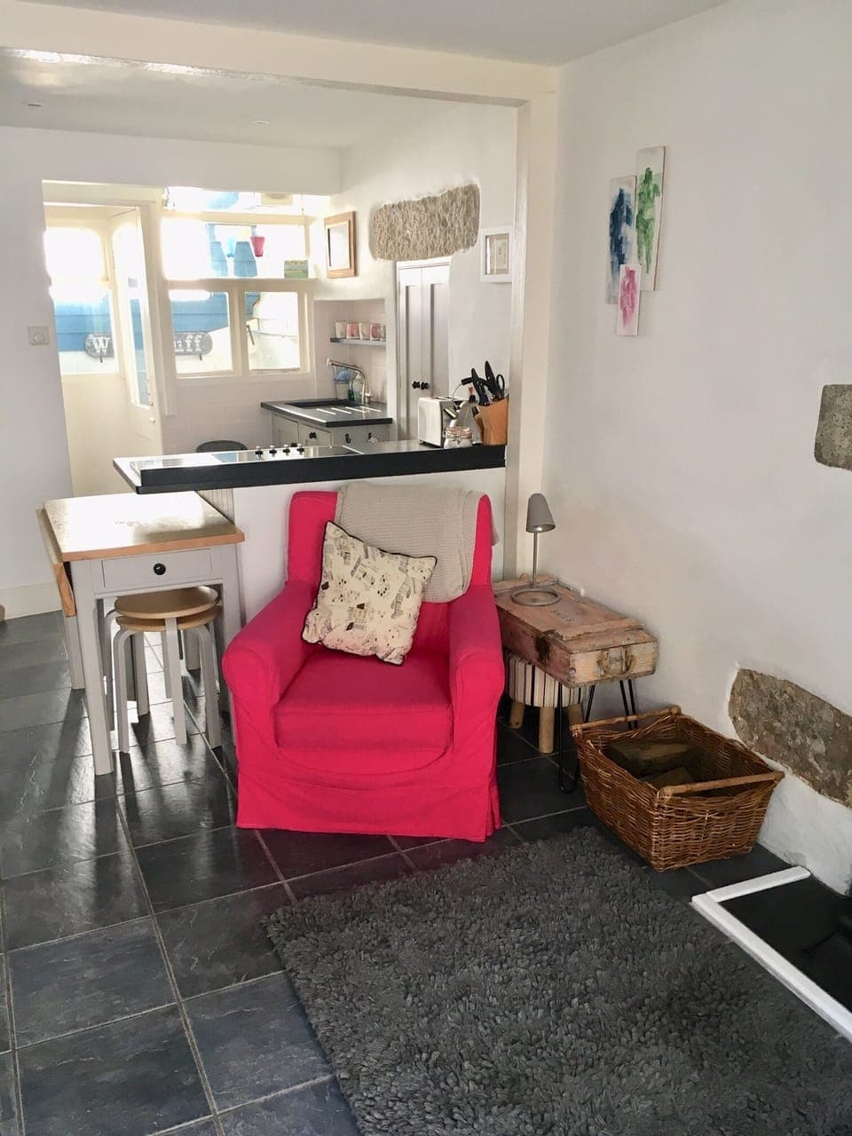 We love our pink chair