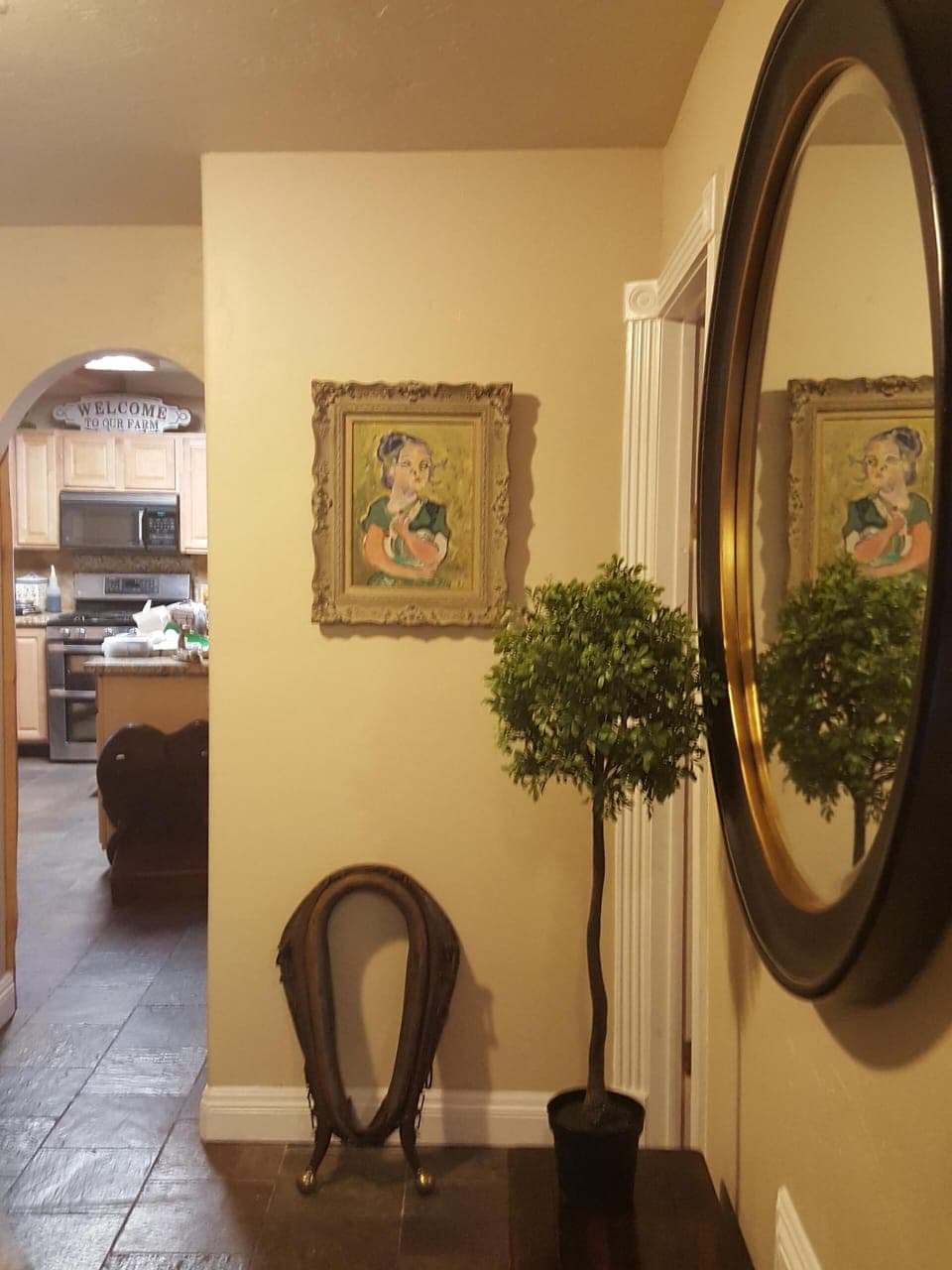 hallway to between family room and bedrooms downstairs