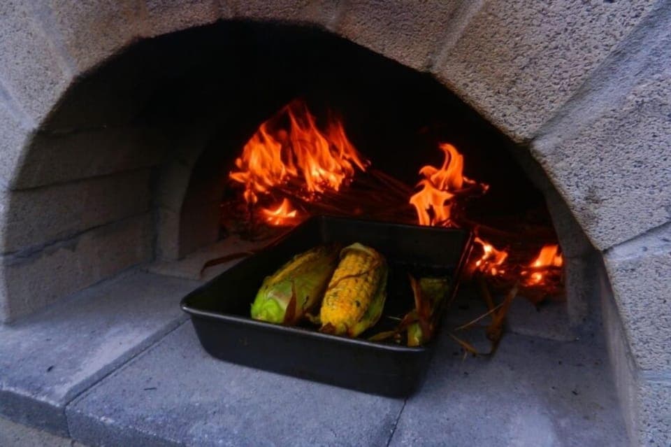 Woodfired pizza oven