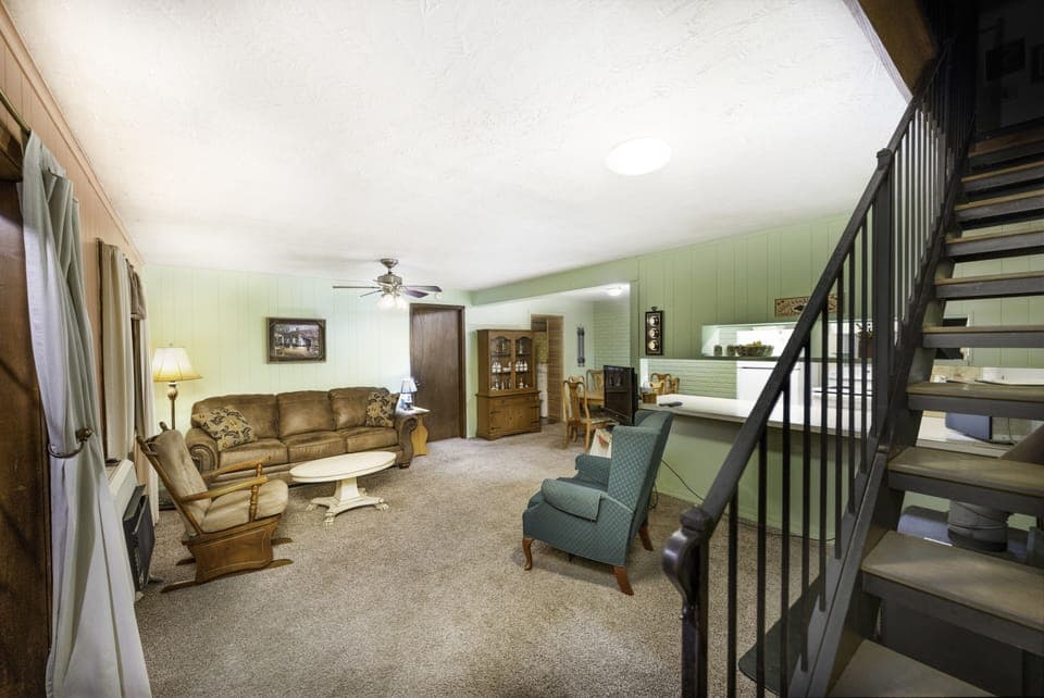 Downstairs living area