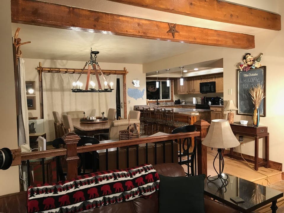 Dining room and kitchen view from Living room
