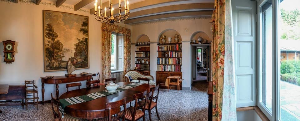 Formal dining room next to the large  gourmet kitchen