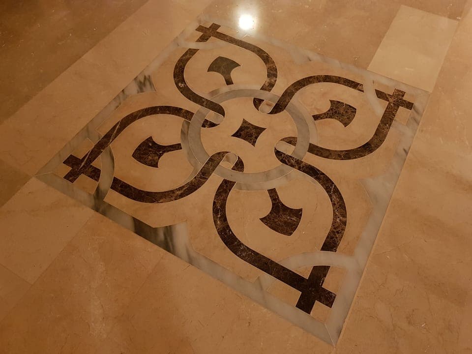 Marble floor detail