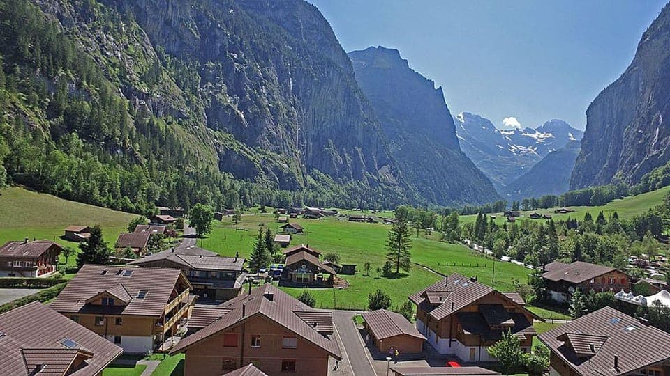 Our chalet has a direct view of the mountains