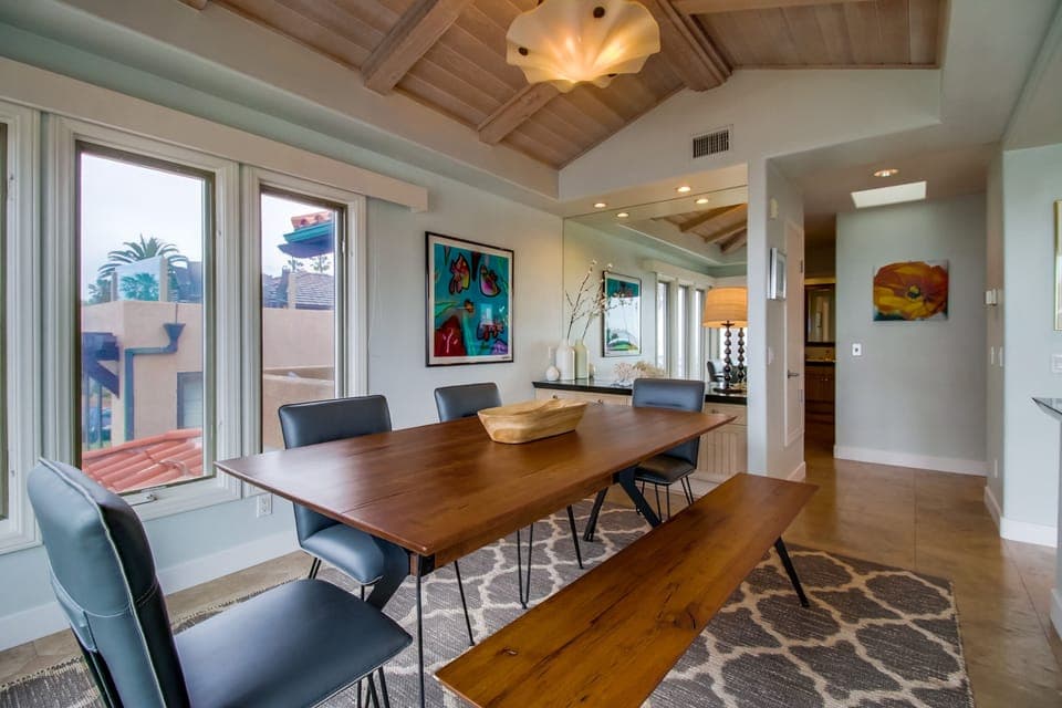 Another view of the dining room.