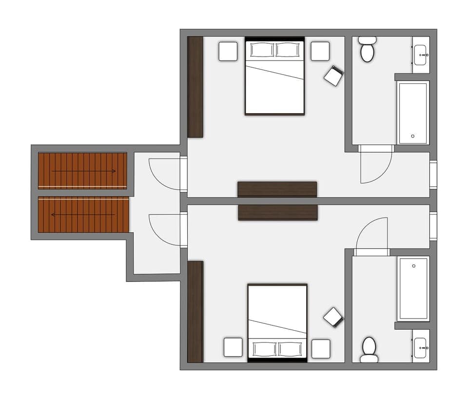 2nd floor of house (3rd story)