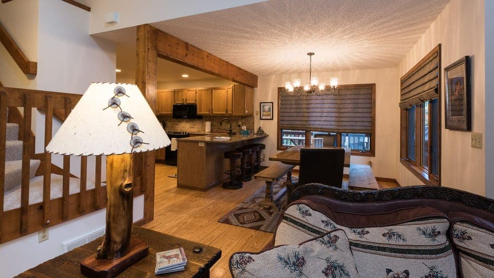 Dining Room and Kitchen from Living Room