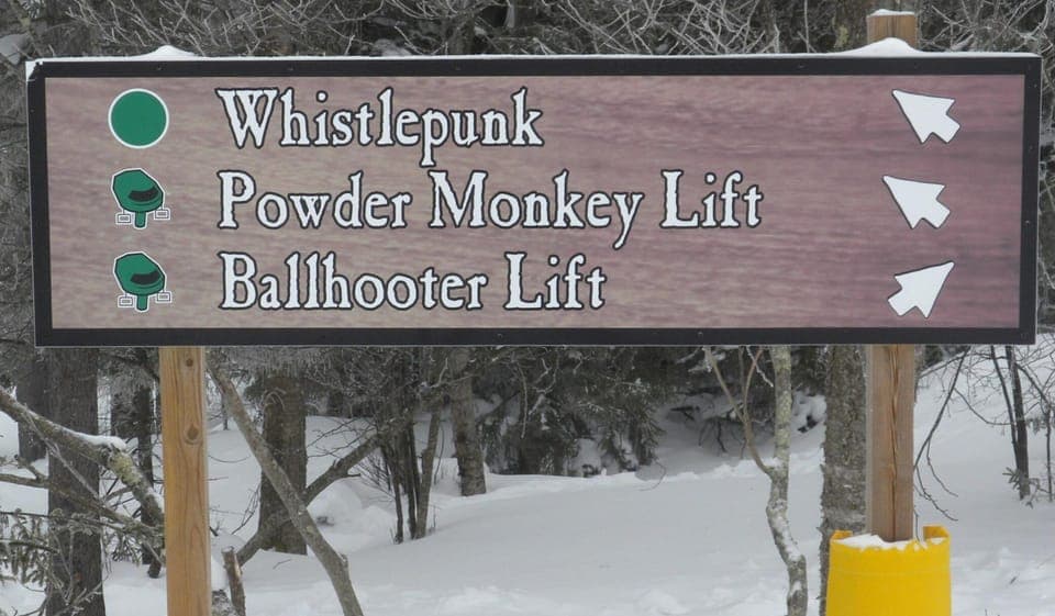 You're connected to the entire trail system from Whistlepunk.