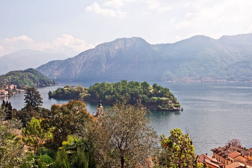 The view of the island and lake from this residence is simply breathtaking.