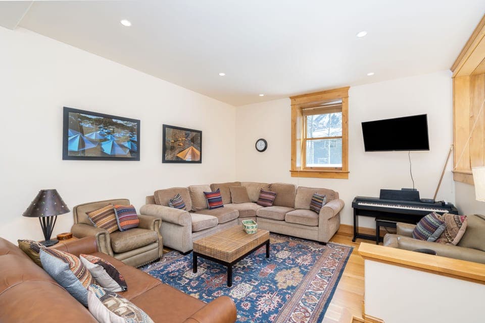 Large living room area in our Telluride vacation rental