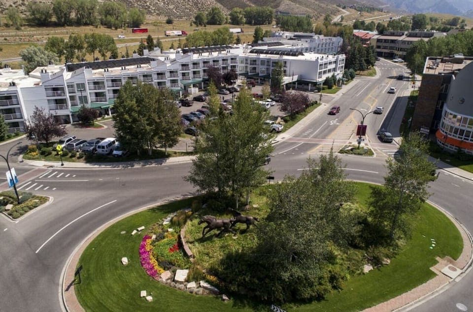 Birdseye view of The Christie Lodge