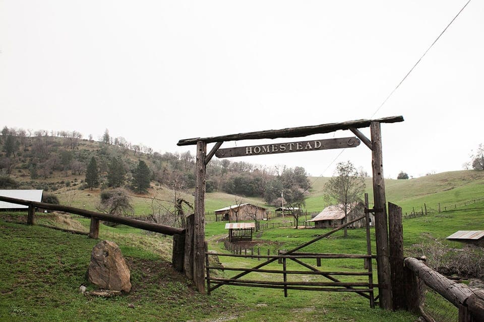The old homestead entrance.