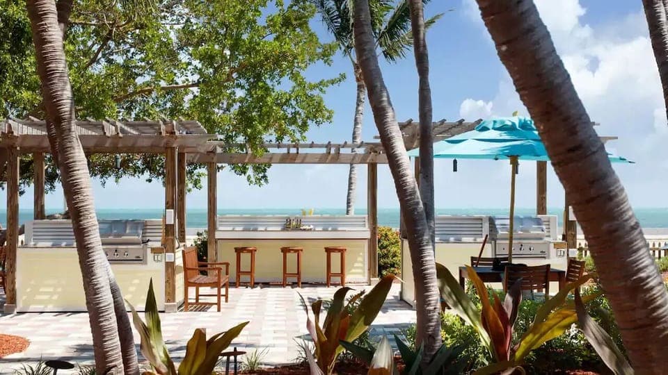 On Site gas BBQ grill area for guests