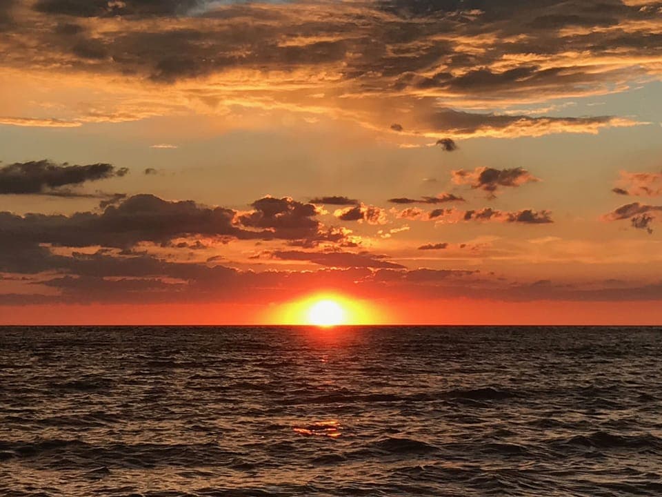 Lake Erie sunset.