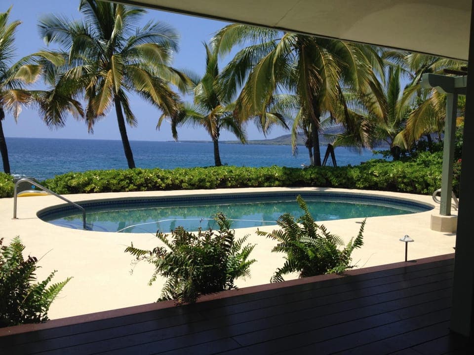 View from outdoor  day bed