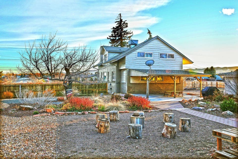 Rear of the property