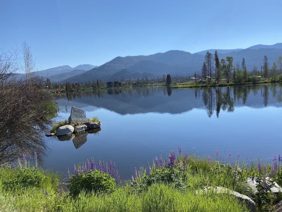 Sun Valley Lake, you can fish, paddleboat, paddle board, canoe or just enjoy.
