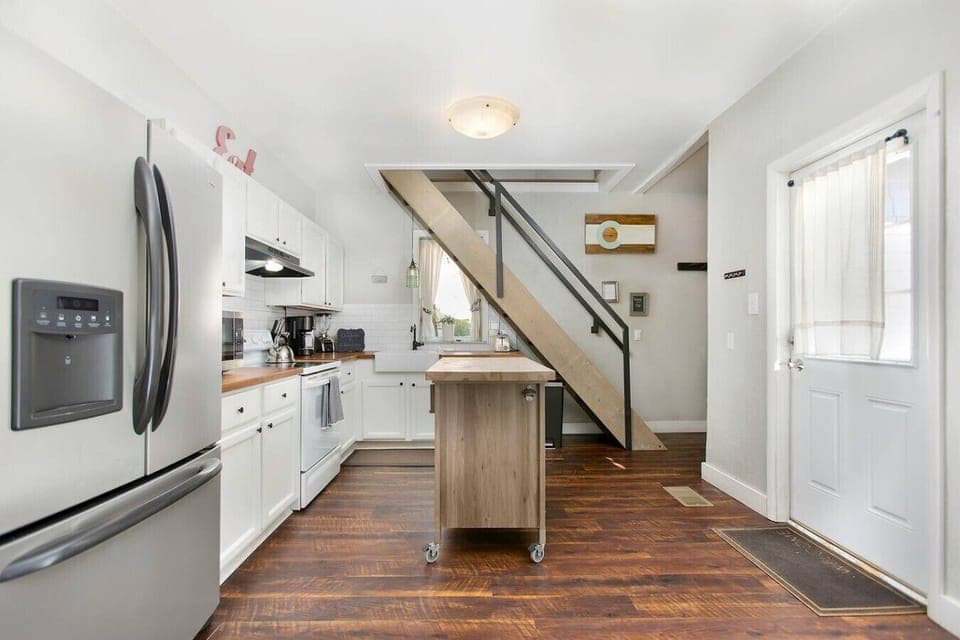 Kitchen and entry into home