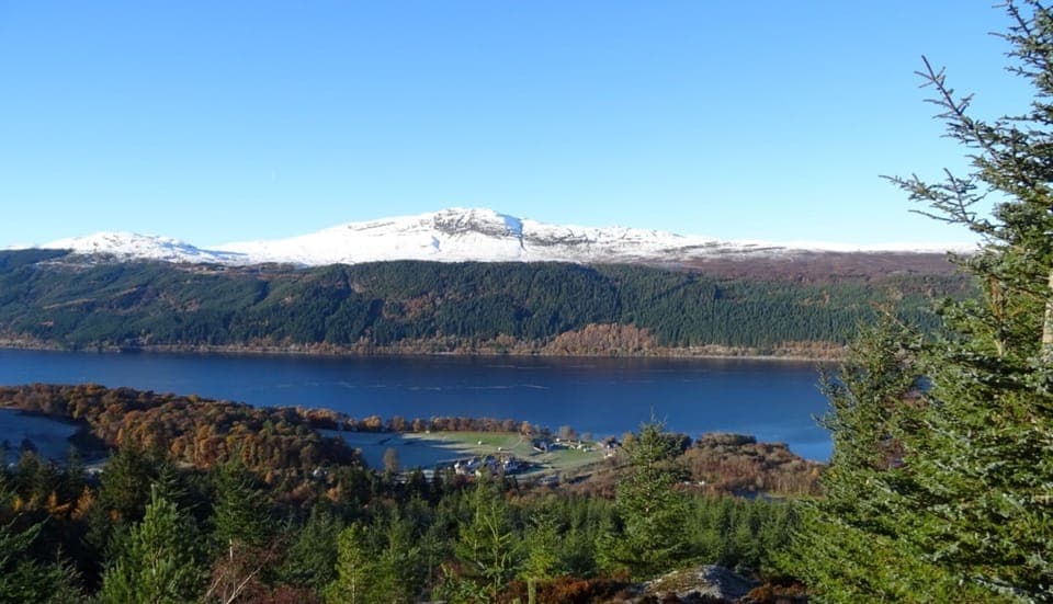 View from the decking, first snows of the winter