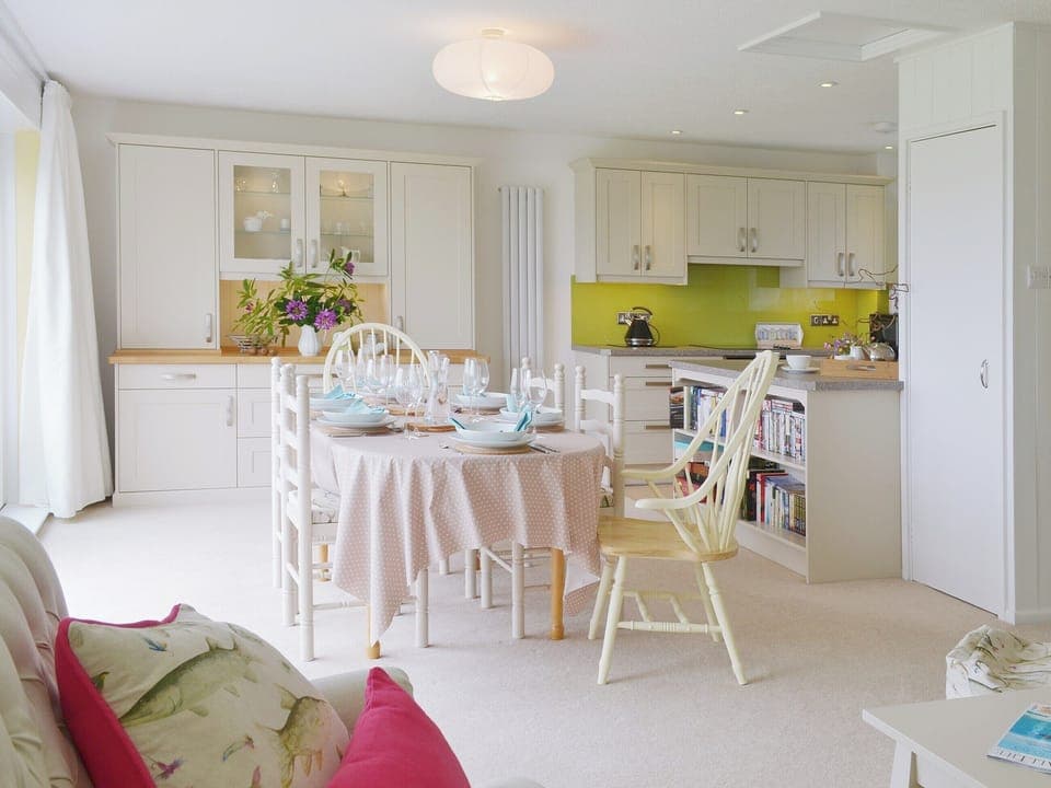 The luxurious feel is carried on through to the dining area | Tamar Ten, St Ann&rsquo;s Chapel, near Callington