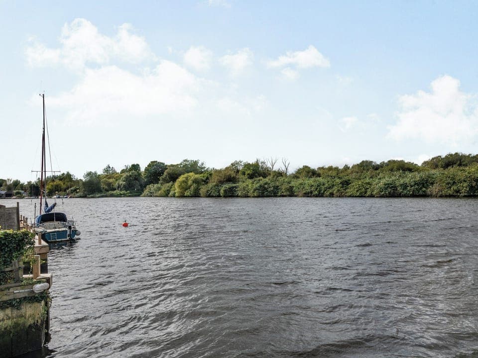 View from the end of the garden | Sunset Lodge, Brundall, near Norwich