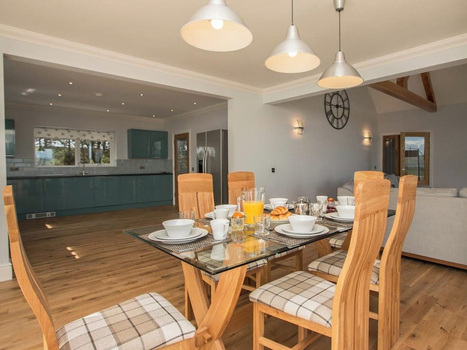 Appealing dining area with wonderful views | Quarter Acre House - Dinduff Lodge and Quarter Acre House, Low Dinduff, near Stranraer