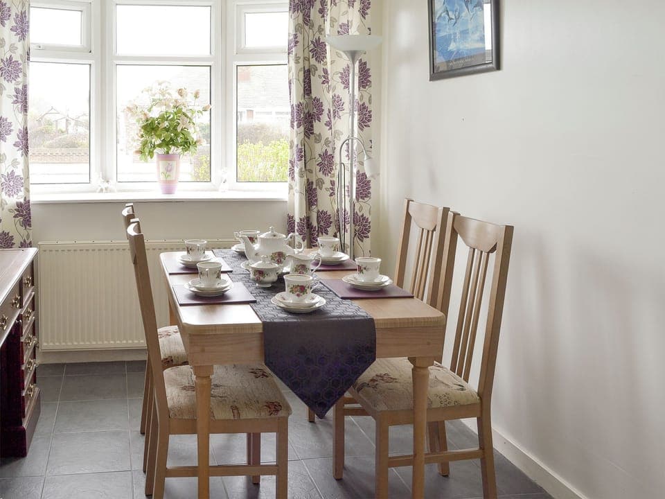 Useful dining room | Rossall Beach Cottage, Rossall, near Thornton-Cleveleys.