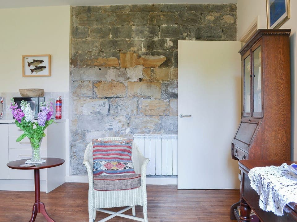Original interior castle walls feature in the apartment | Quartermaster&rsquo;s, Brancepeth, near Durham