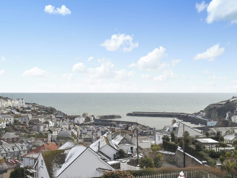 View of Mevagissey harbour from the property | Penfose Apartment, Mevagissey