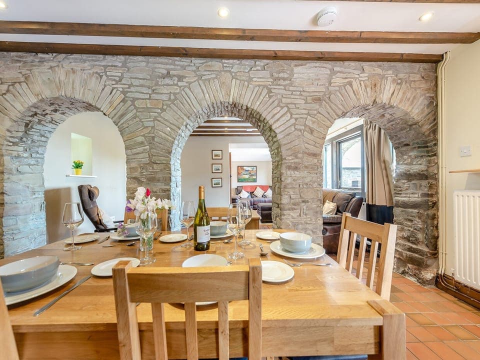 Dining Area | Rhandir Barn - Cennen Cottages at Rhandir Farm, Trapp, near Llandeilo