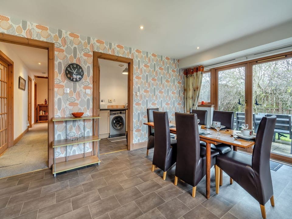 Dining area in the spacious kitchen/diner | Cairn View - Allt Mor Cottages, Aviemore