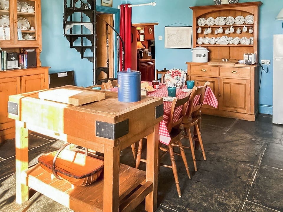 Smithfield butcher&rsquo;s block at Downhouse | Downhouse - Downhouse Cottages, Trebarwith, near Delabole