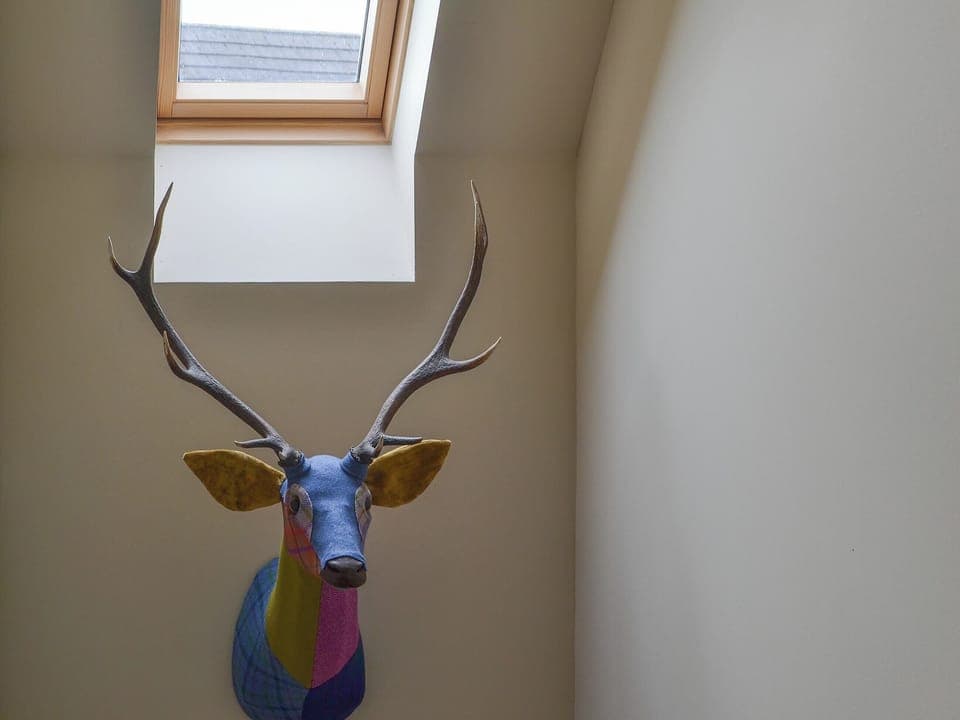 Light and airy stairwell with lovely decor | Stags Neuk, Aviemore