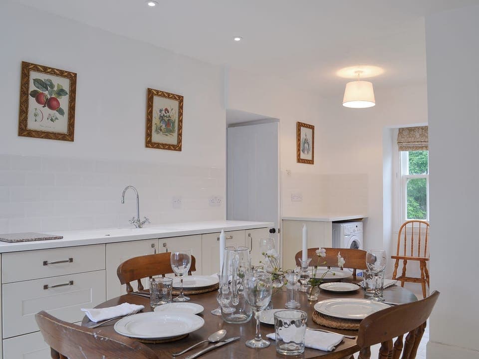 Charming farmhouse kitchen style kitchen diner | Garden Cottage, Strachur, near Dunoon