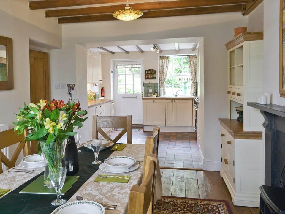 Open aspect to kitchen from dining area | Cherry Tree Cottage, Bellerby, Wensleydale