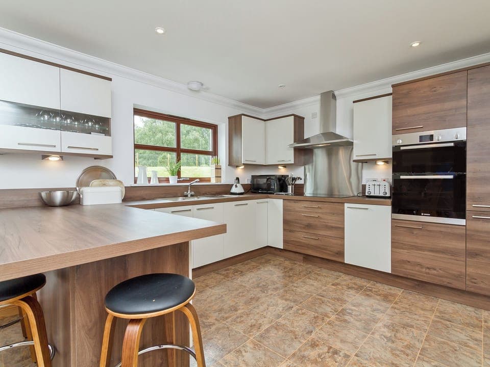 Large and contemporary kitchen | Birch Corner, Aviemore