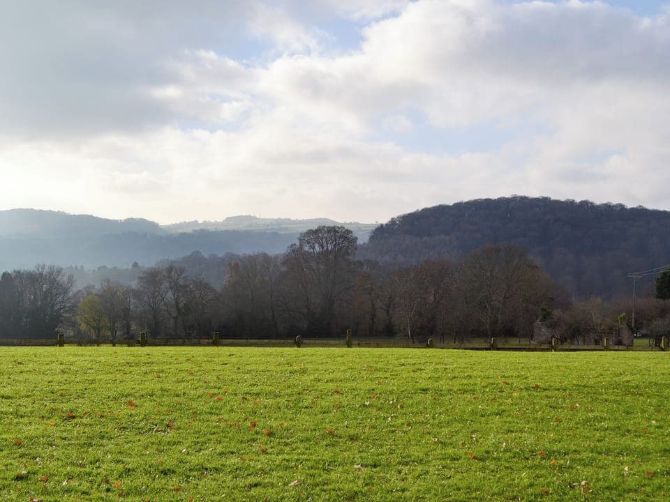 Outstanding rural views from the terrace | Cider Mill Lodge, Brockweir