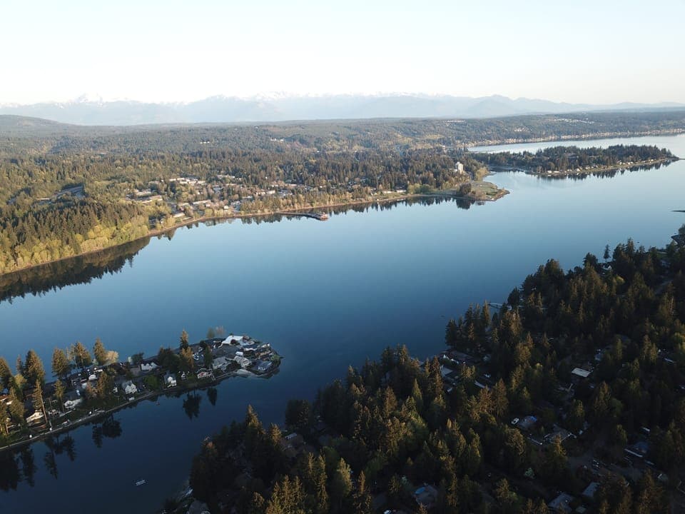 Olympic Mountains in the background
