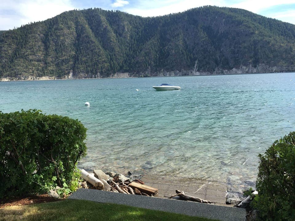 Two buoys and floating dock.