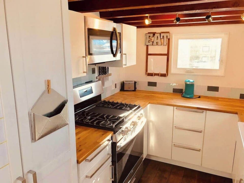 Modern Stainless Steel Gas Stove and Oven

