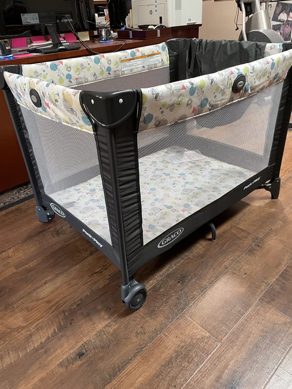 Playpen provided for children under 2yrs. Stored in the closet.