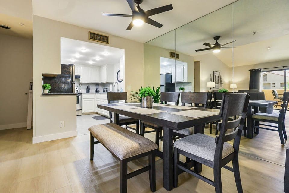 Dining room seating for 8