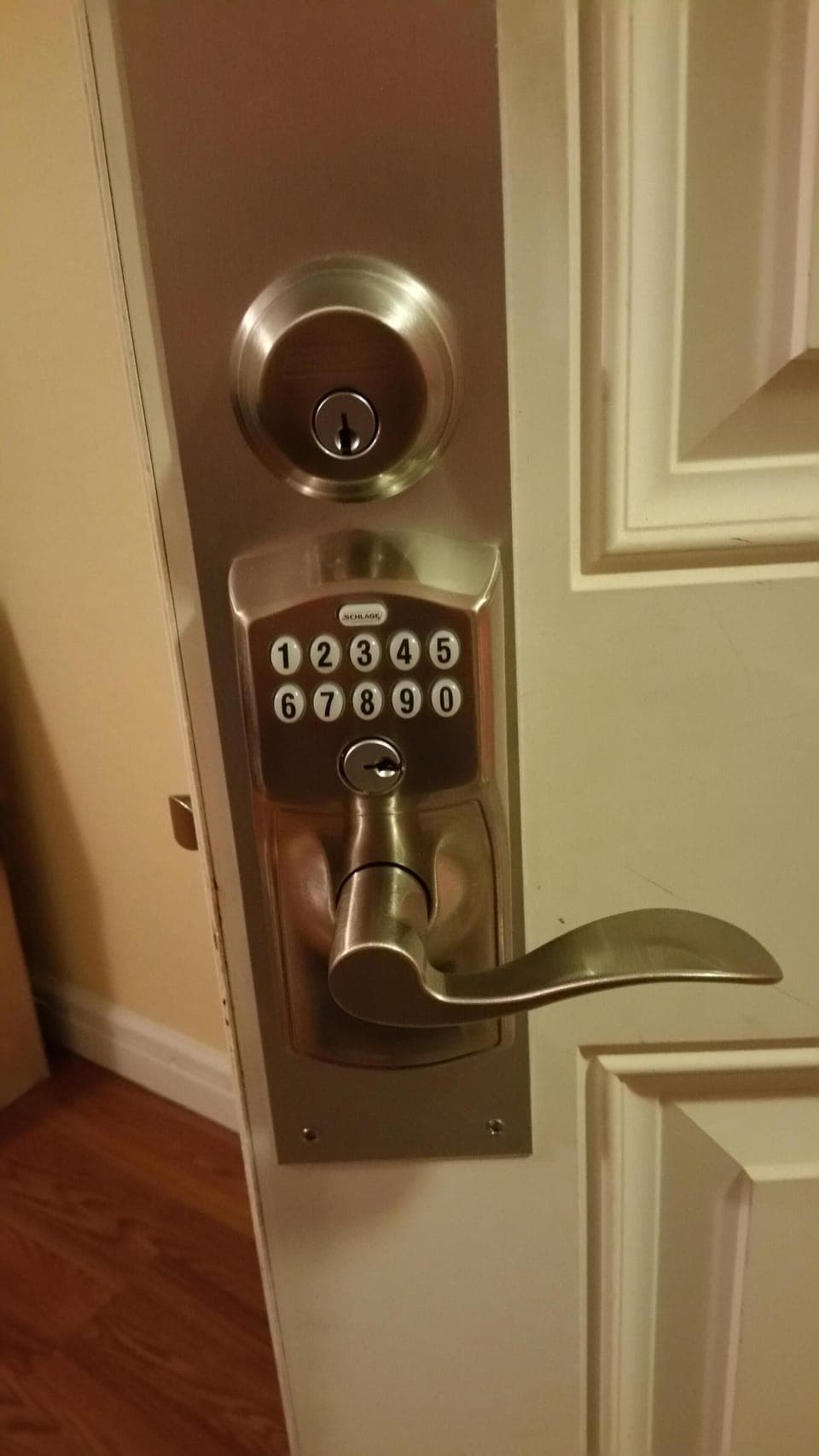 Electronic locks (front & back) 