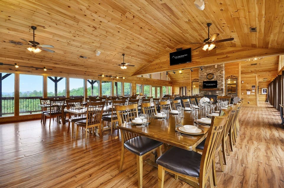 Spacious Dining Area Can Seat 44 Guests.