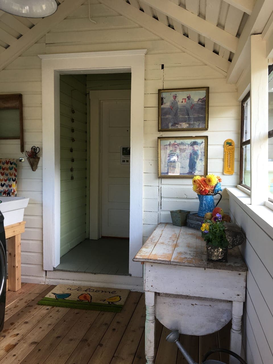 Kitchen porch, with character and history